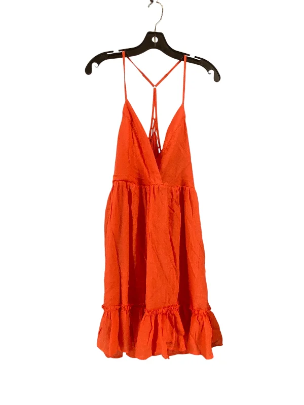 Dress Casual Short By Clothes Mentor In Orange, Size: L