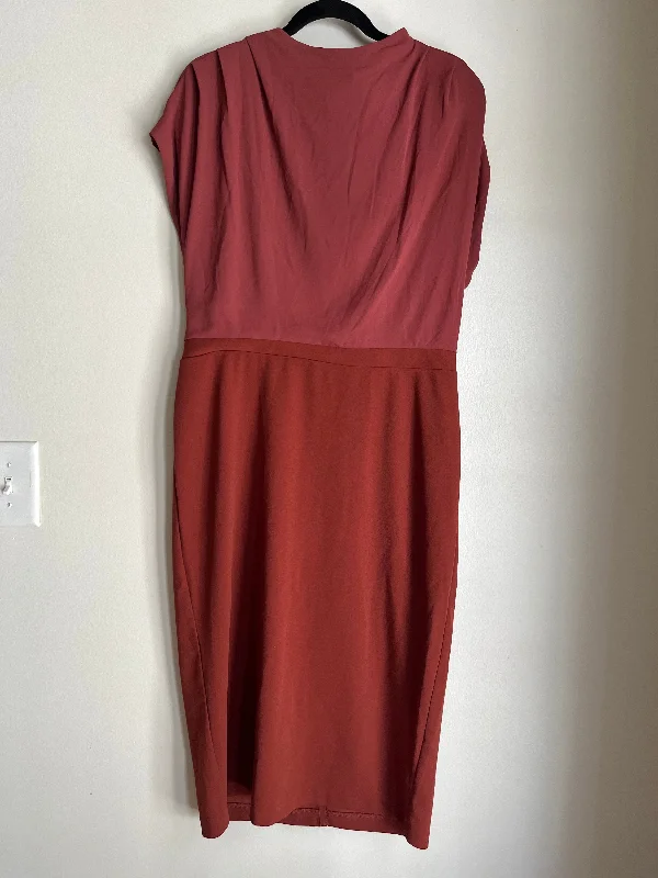 Dress Work By Express In Rust, Size: L