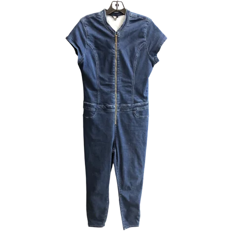 Jumpsuit By G By Guess In Blue Denim, Size: Xl