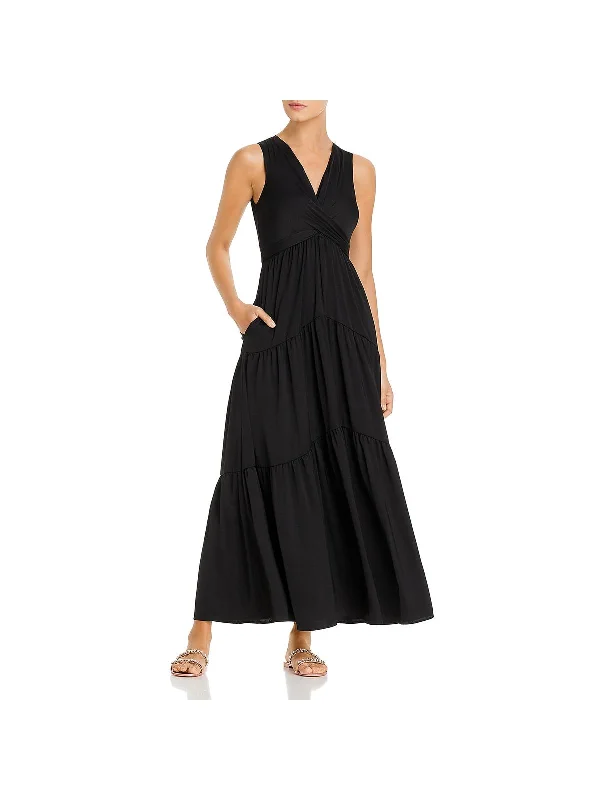 Courtnie Womens Sleeveless Evening Maxi Dress