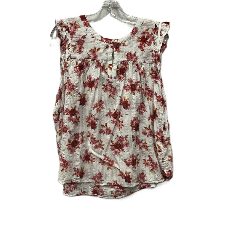 Top Short Sleeve By Loft In Red, Size: Xl