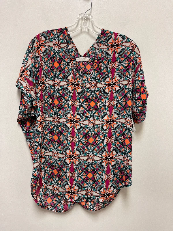 Top Short Sleeve By Lush In Multi-colored, Size: M