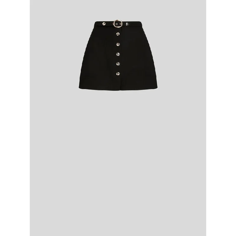 WOOL FABRIC MINI SKIRT