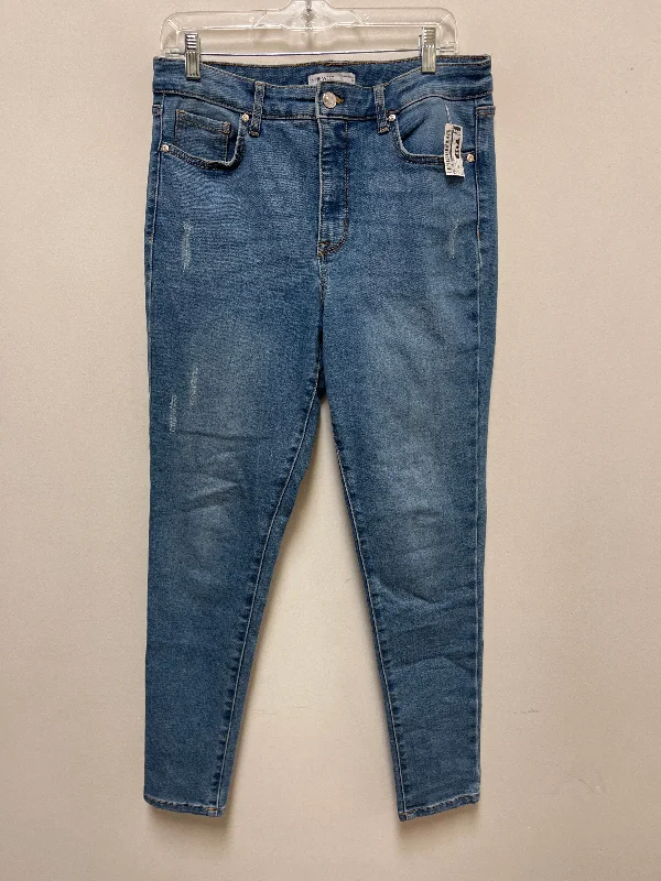 Jeans Skinny By Nine West In Blue Denim, Size: 10