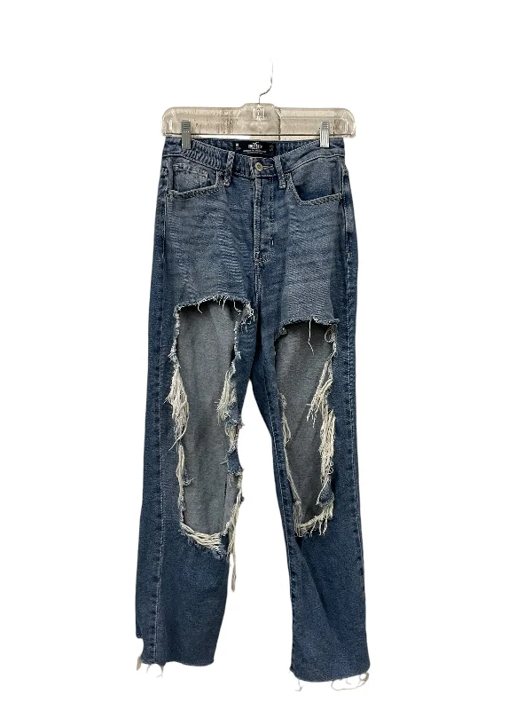 Jeans Straight By Hollister In Blue Denim, Size: 2