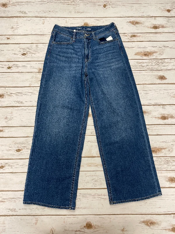 Jeans Wide Leg By Old Navy In Blue Denim, Size: 8