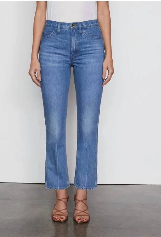 Le Italien Straight Leg Jeans In Pure Blue