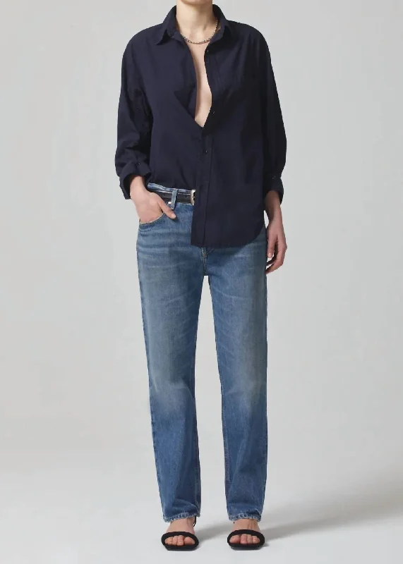 Neve Low Slung Relaxed Jean In Oasis