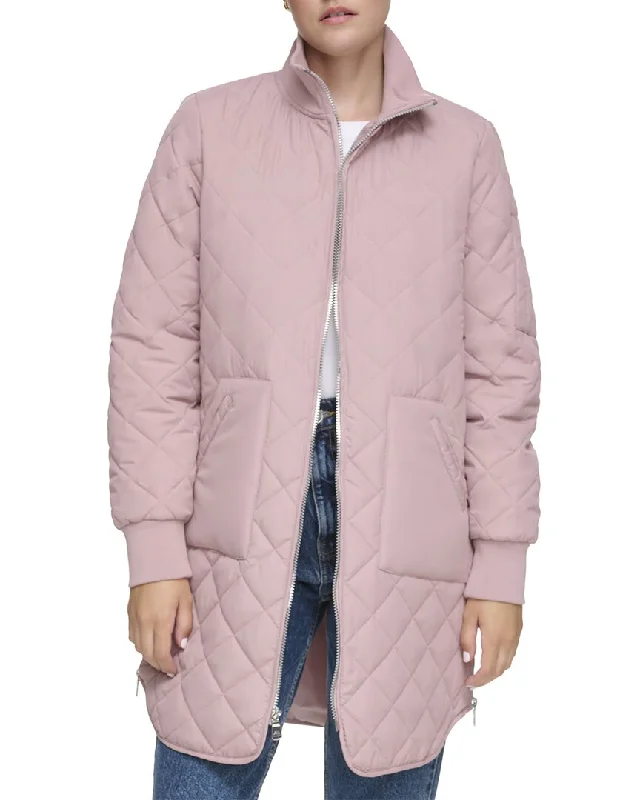 Andrew Marc Quilted Longline Jacket