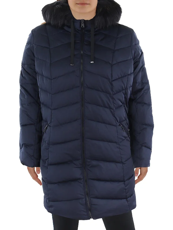 Plus Womens Insulated Hooded Puffer Jacket