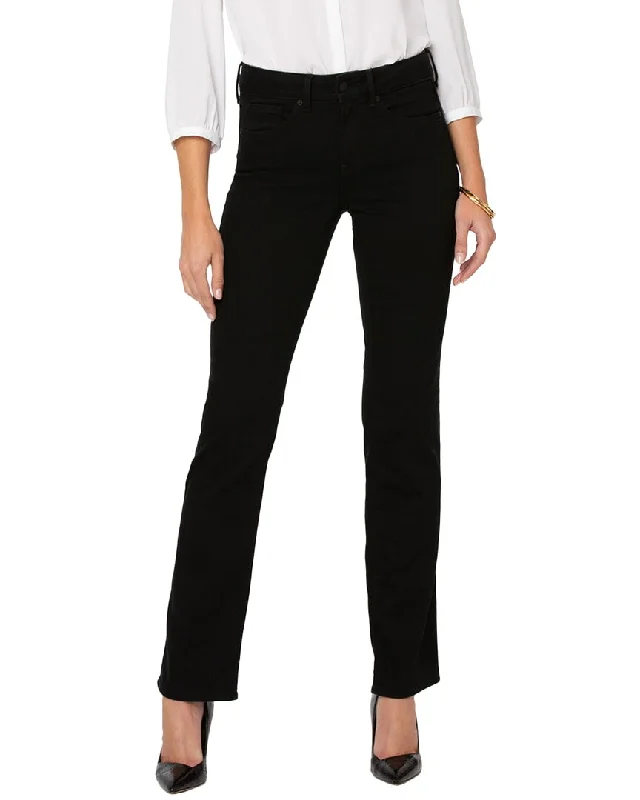 NYDJ Petite Marilyn Black Straight Jean