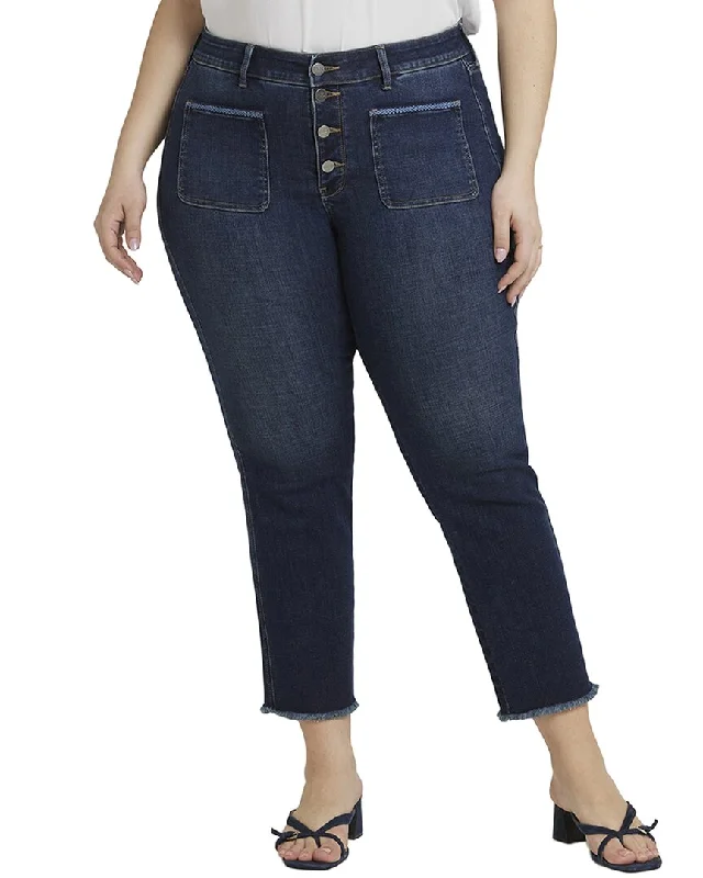 NYDJ Plus Marilyn Lotus Gardens Straight Leg Jean