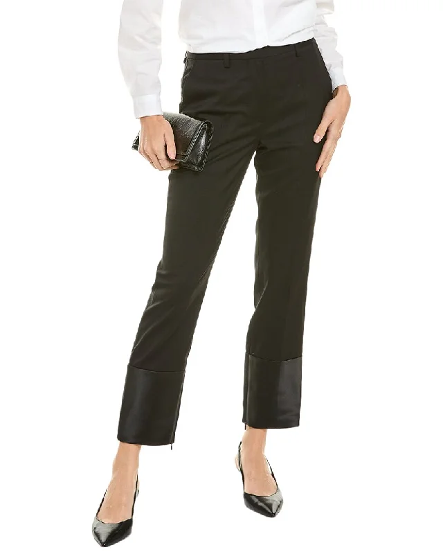 Helmut Lang Tuxedo Wool Slim Pant