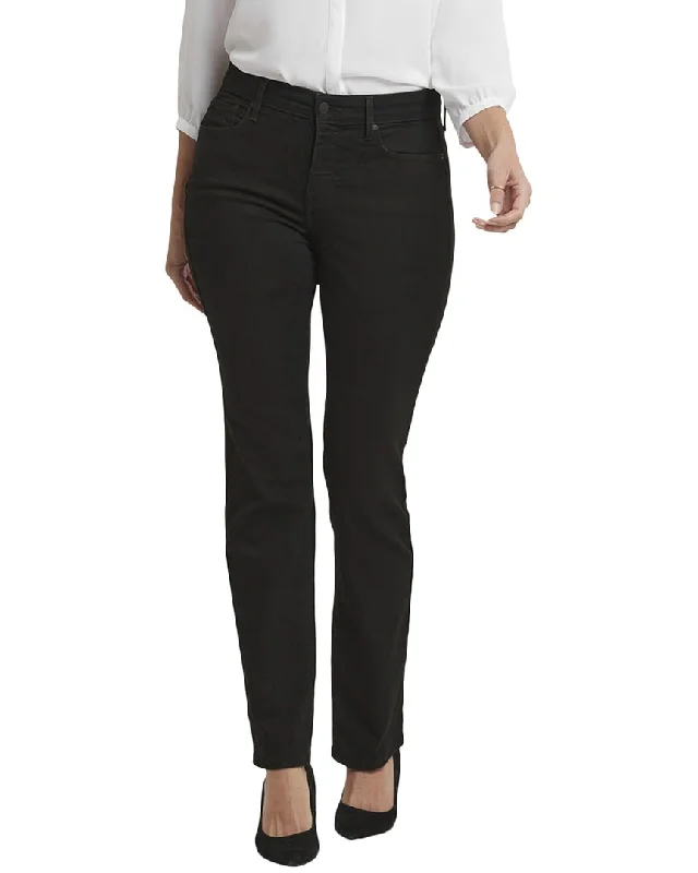 NYDJ Marilyn Black Straight Jean