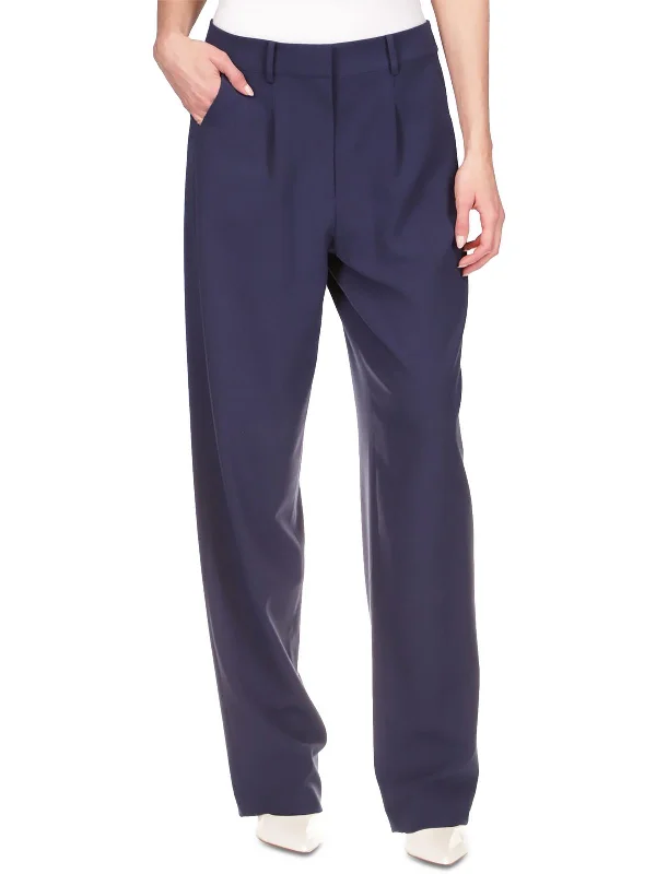 Womens Pleated Business Dress Pants